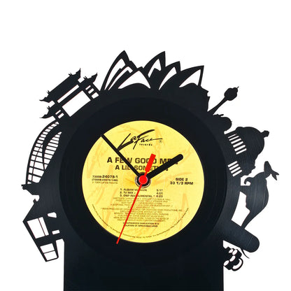 Schallplattentischuhr Sydney - Standuhr