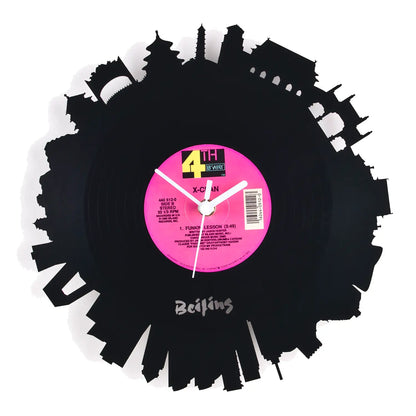 Schallplattenuhr Beijing - Wanduhr