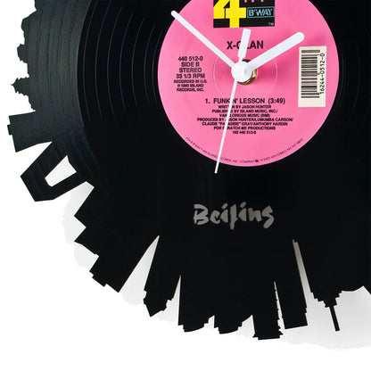 Schallplattenuhr Beijing - Wanduhr