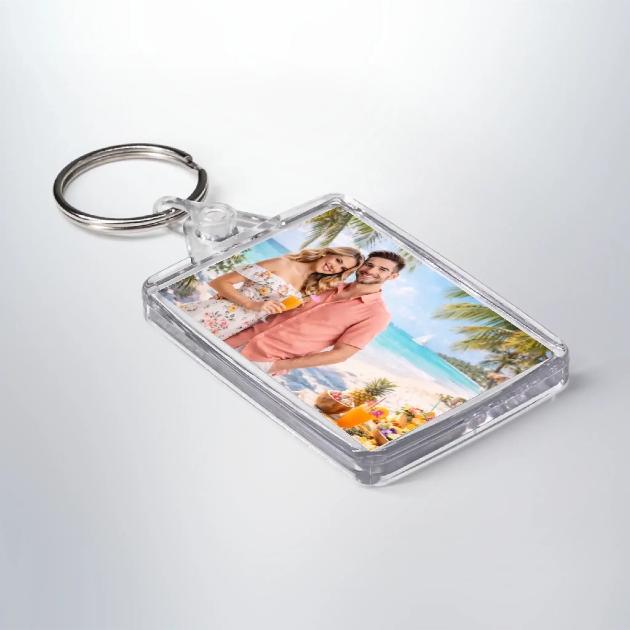 Schlüsselanhänger mit deinem Bild • beidseitig bedruckt (personalisierbare Fotogeschenke) - Default / Rectangular