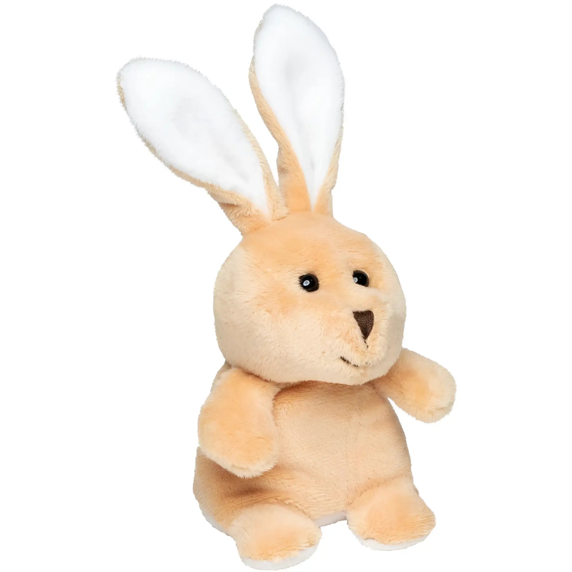 Schmoozies xxl displayreiniger hase in weichem beige plüsch mit weißen ohrlinien und schwarzen knopfaugen