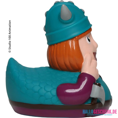 Schnabels® Badeente „Wickie“ mit Geschenkverpackung 🛁🪖🎁 - Badeenten