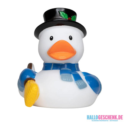 Schneemann • Schnee-Ente • Quietsche-Ente / Badeente