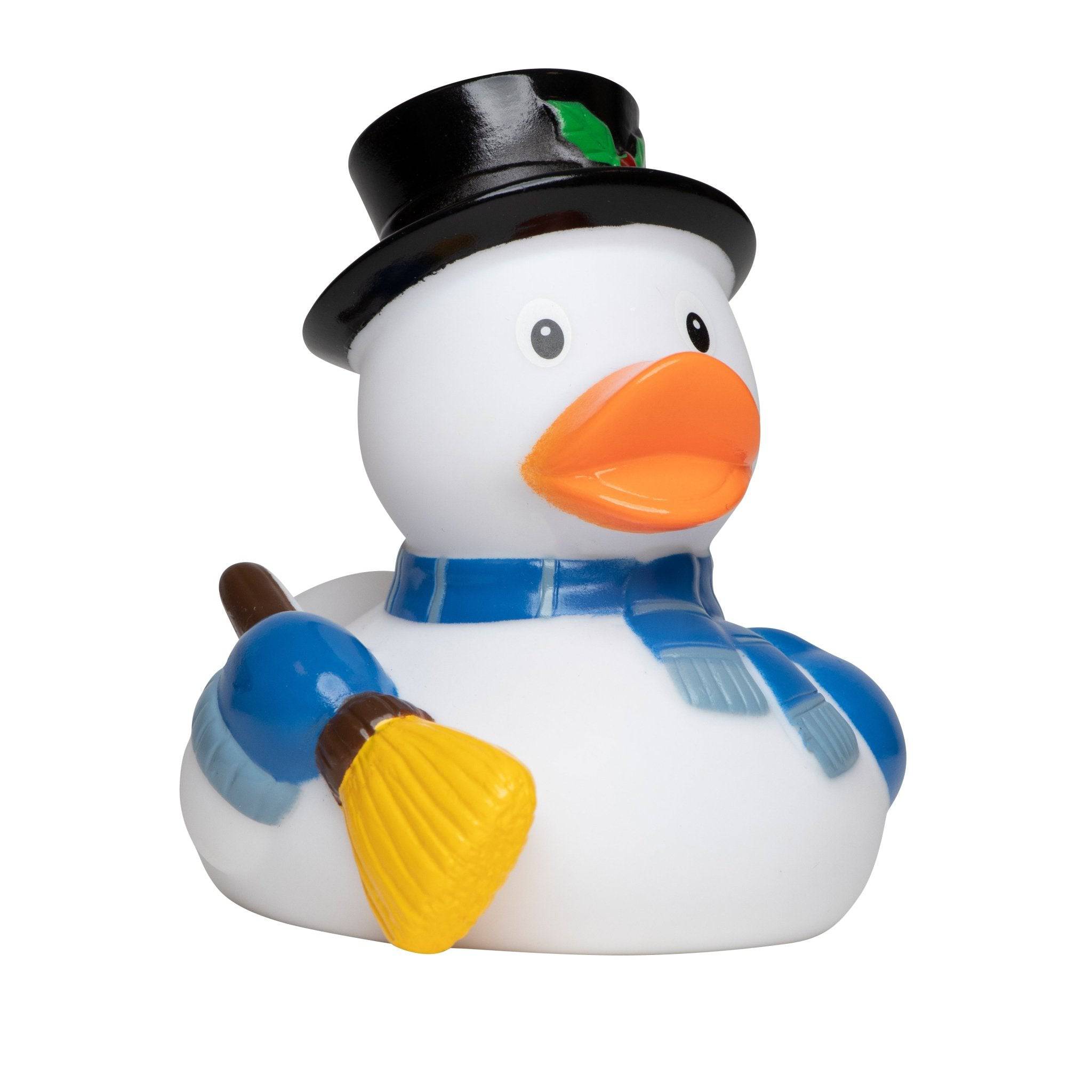 Schneemann • Schnee-Ente • Quietsche-Ente / Badeente