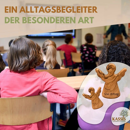 Schutzengel als Handschmeichler aus Olivenholz - 1 Stück - Engel
