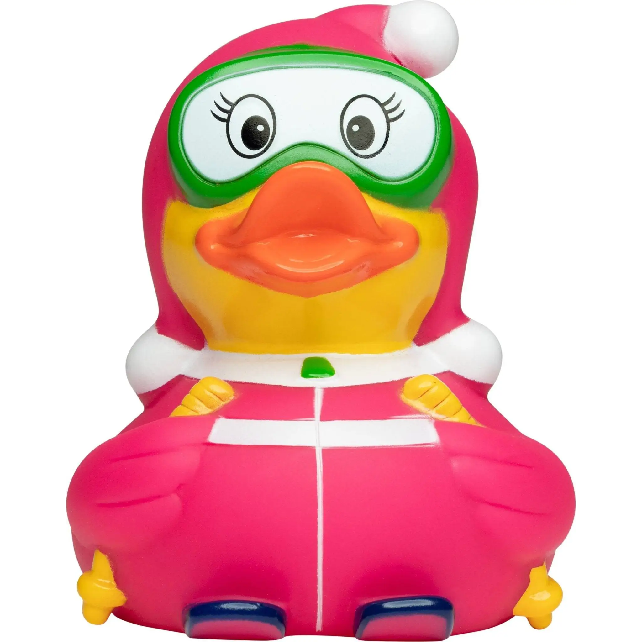 Ski • Skifahrer • Skifahrerin Pink • Quietsche-Ente / Badeente