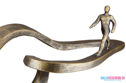 Skulptur: „Path“ • Kunstharz • Bronze • 25×32×15 cm • Gilde - Skulptur