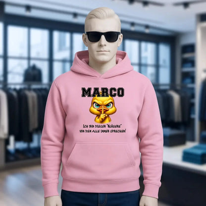 Smart Duck + WUNSCHNAME • Unisex Premium Hoodie XS-5XL aus Bio-Baumwolle für Damen & Herren • Exklusivdesign • personalisiert