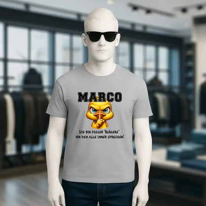 Smart Duck + WUNSCHNAME • Unisex Premium T-Shirt XS-5XL aus Bio-Baumwolle für Damen & Herren • Exklusivdesign • personalisiert