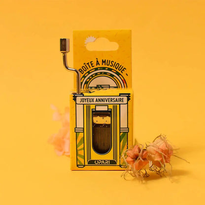 Spieluhr „Alles Gute zum Geburtstag“.