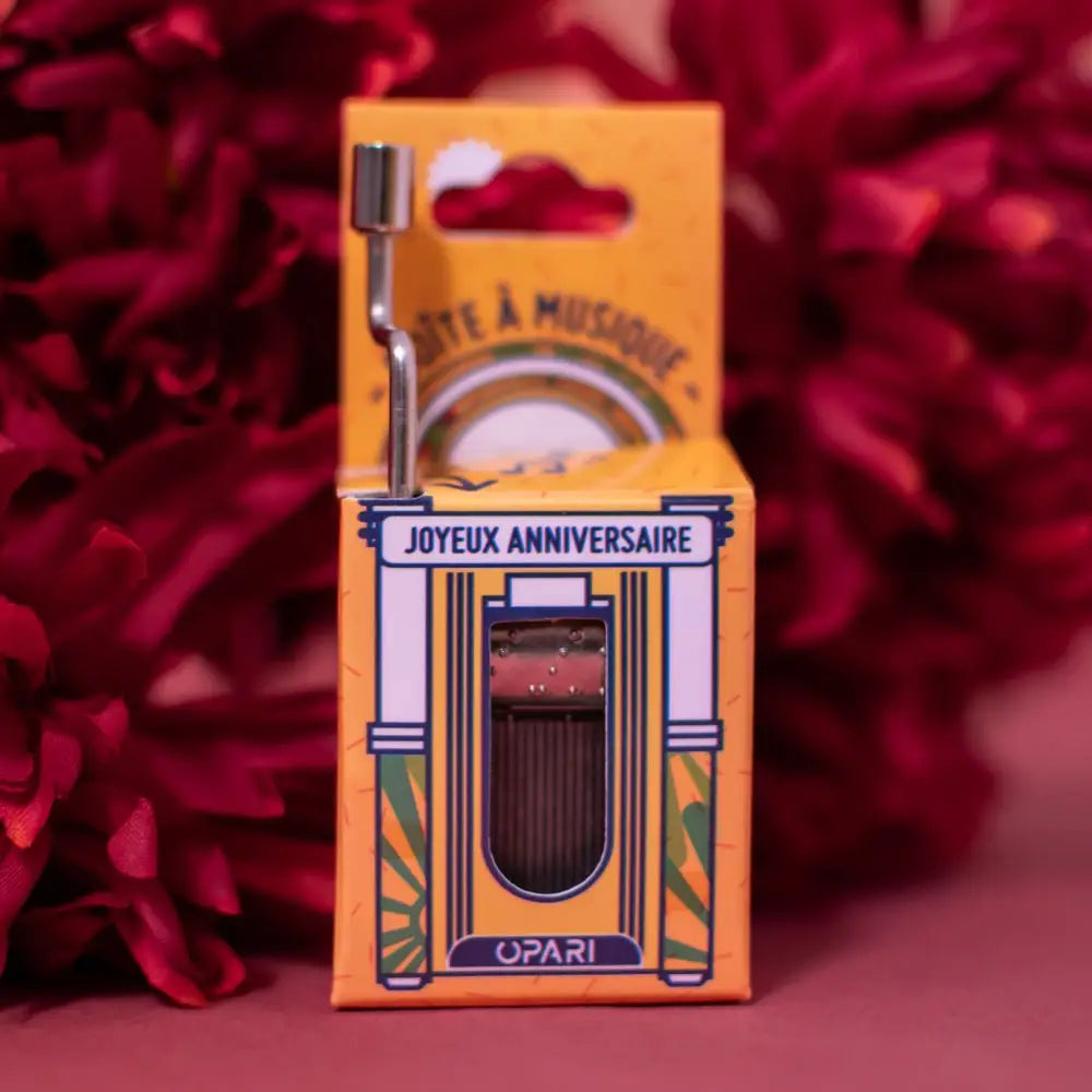 Spieluhr „Alles Gute zum Geburtstag“.