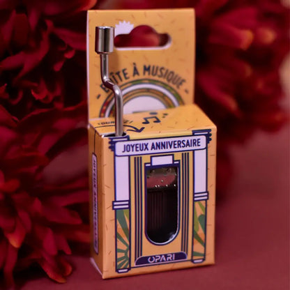 Spieluhr „Alles Gute zum Geburtstag“.