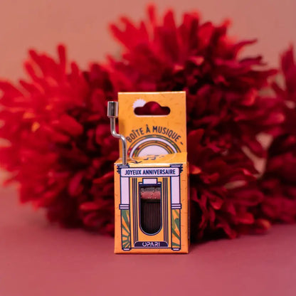 Spieluhr „Alles Gute zum Geburtstag“.