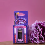 Violett und pink verpackte spieluhr mit silberner kurbel und lettre à élise design von opari