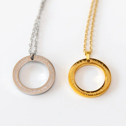 Spirituelle Kette | silber | Gayatri Mantra Gravur