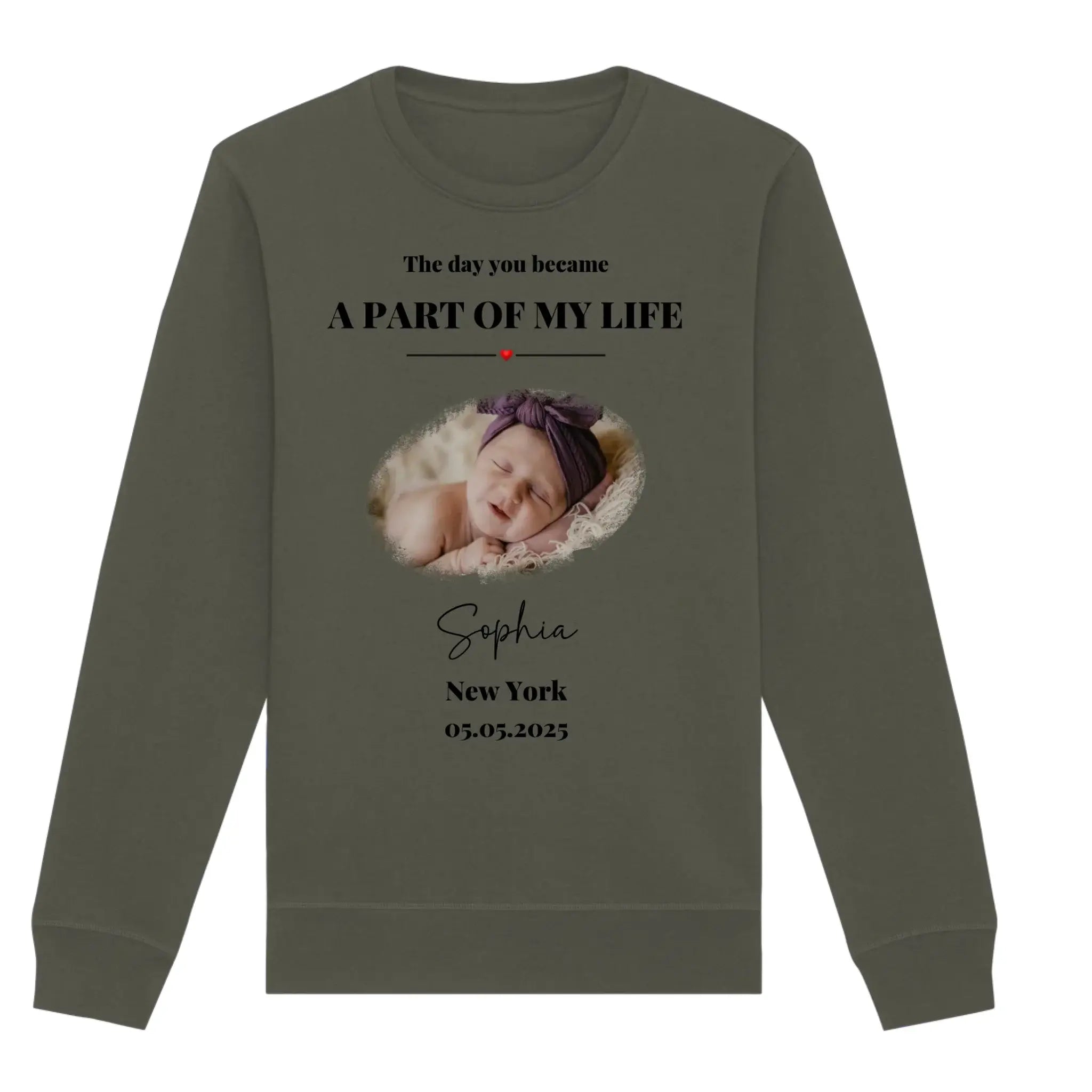 Splash Mid • mehrere Artikel • ’Statement-Collection’ • Wunschtext • Mein Fotomotiv - Unisex Sweatshirt • Bio Premium