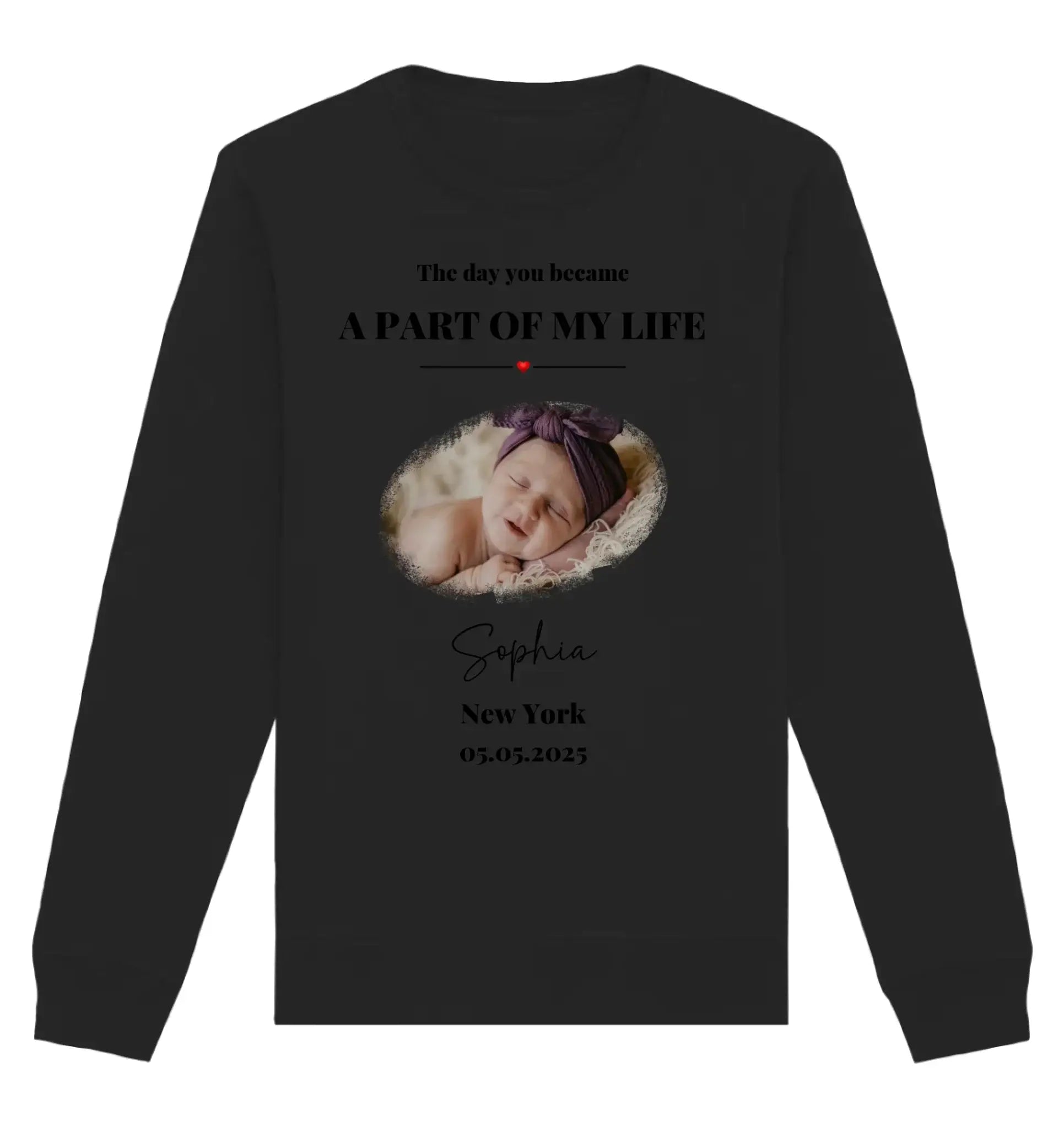 Splash Mid • mehrere Artikel • ’Statement-Collection’ • Wunschtext • Mein Fotomotiv - Unisex Sweatshirt • Bio Premium