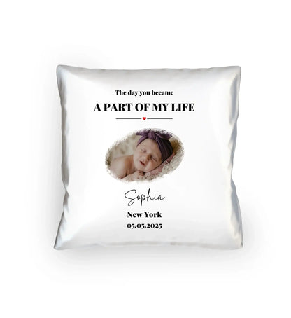 Splash Mid • mehrere Artikel • ’Statement-Collection’ • Wunschtext • Mein Fotomotiv - Kissen / White / 40cm-x-40cm