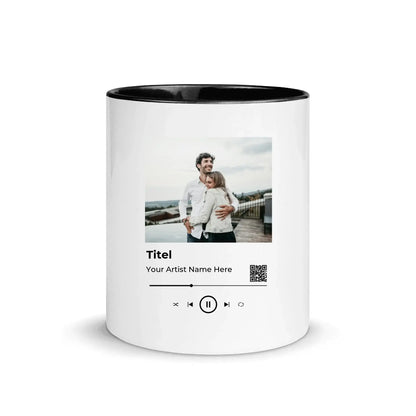 Spotify • Create Your Own Photo Design 6 – Personalized Unisex T-Shirt | Bella + Canvas 3001 - White Ceramic Mug with