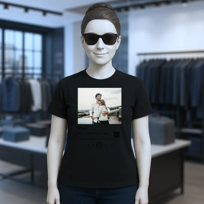 Spotify • Create Your Own Photo Design 6 – Personalized Unisex T-Shirt | Bella + Canvas 3001 - personalized T-Shirts