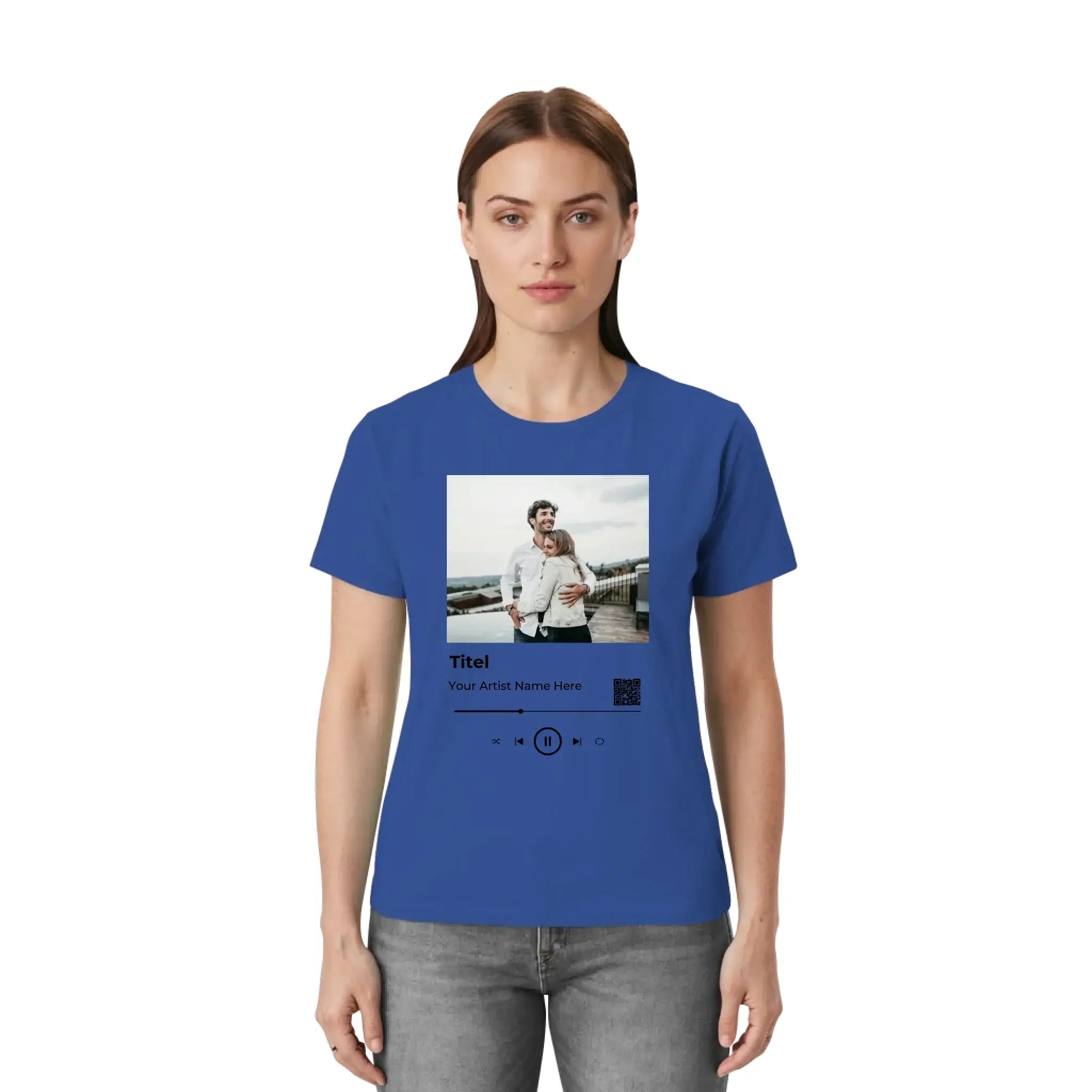 Spotify • Create Your Own Photo Design 6 – Personalized Unisex T-Shirt | Bella + Canvas 3001 - personalized T-Shirts