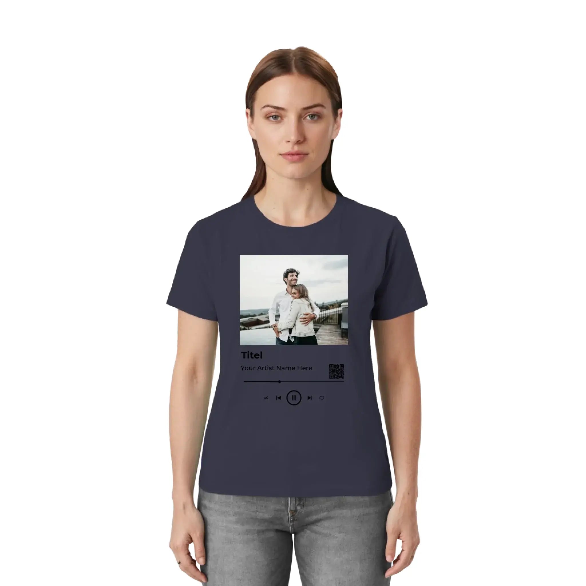 Spotify • Create Your Own Photo Design 6 – Personalized Unisex T-Shirt | Bella + Canvas 3001 - personalized T-Shirts
