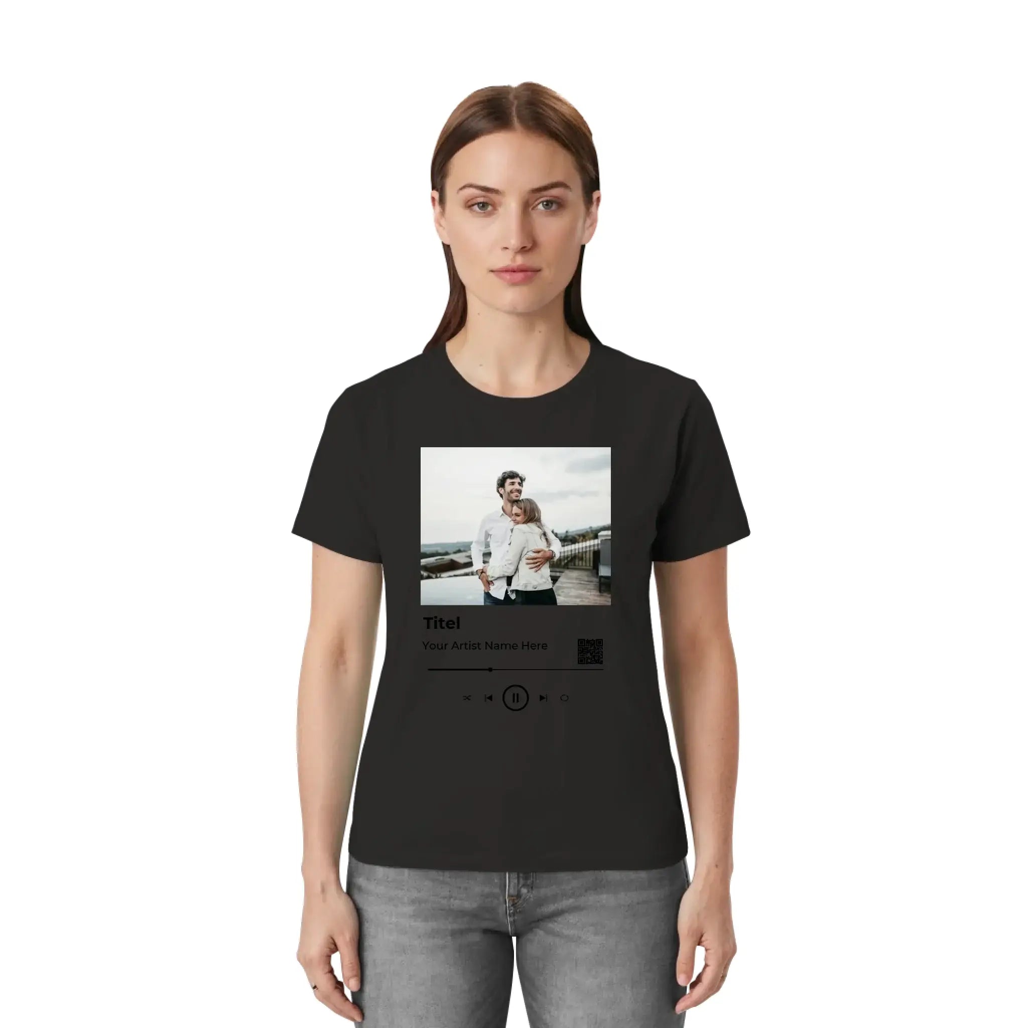 Spotify • Create Your Own Photo Design 6 – Personalized Unisex T-Shirt | Bella + Canvas 3001 - personalized T-Shirts