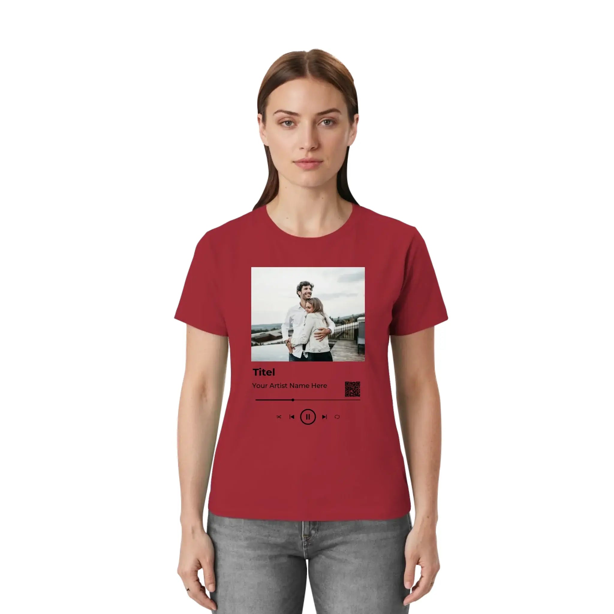 Spotify • Create Your Own Photo Design 6 – Personalized Unisex T-Shirt | Bella + Canvas 3001 - personalized T-Shirts