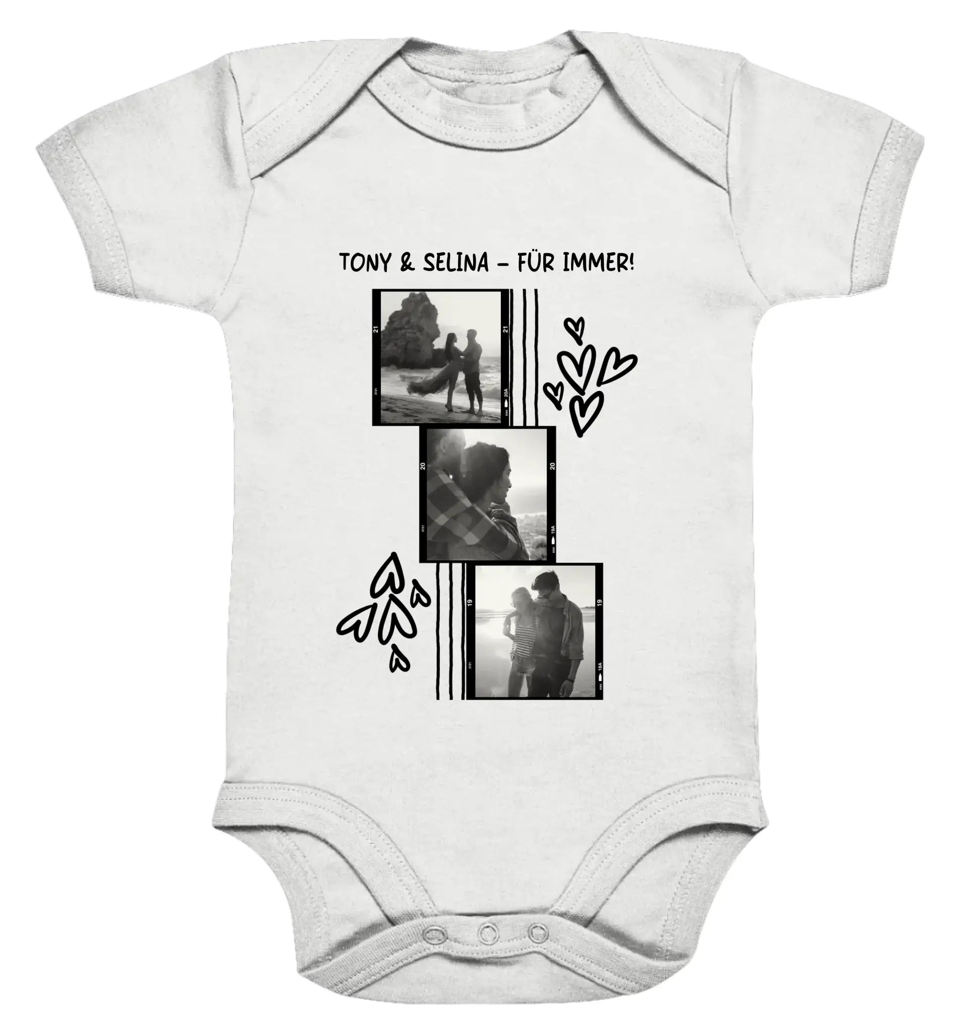 Spotify-Fotomotiv • mehrere Artikel • ’Statement-Collection’ • Wunschtext • Mein Fotomotiv - Premium Baby Bodysuit
