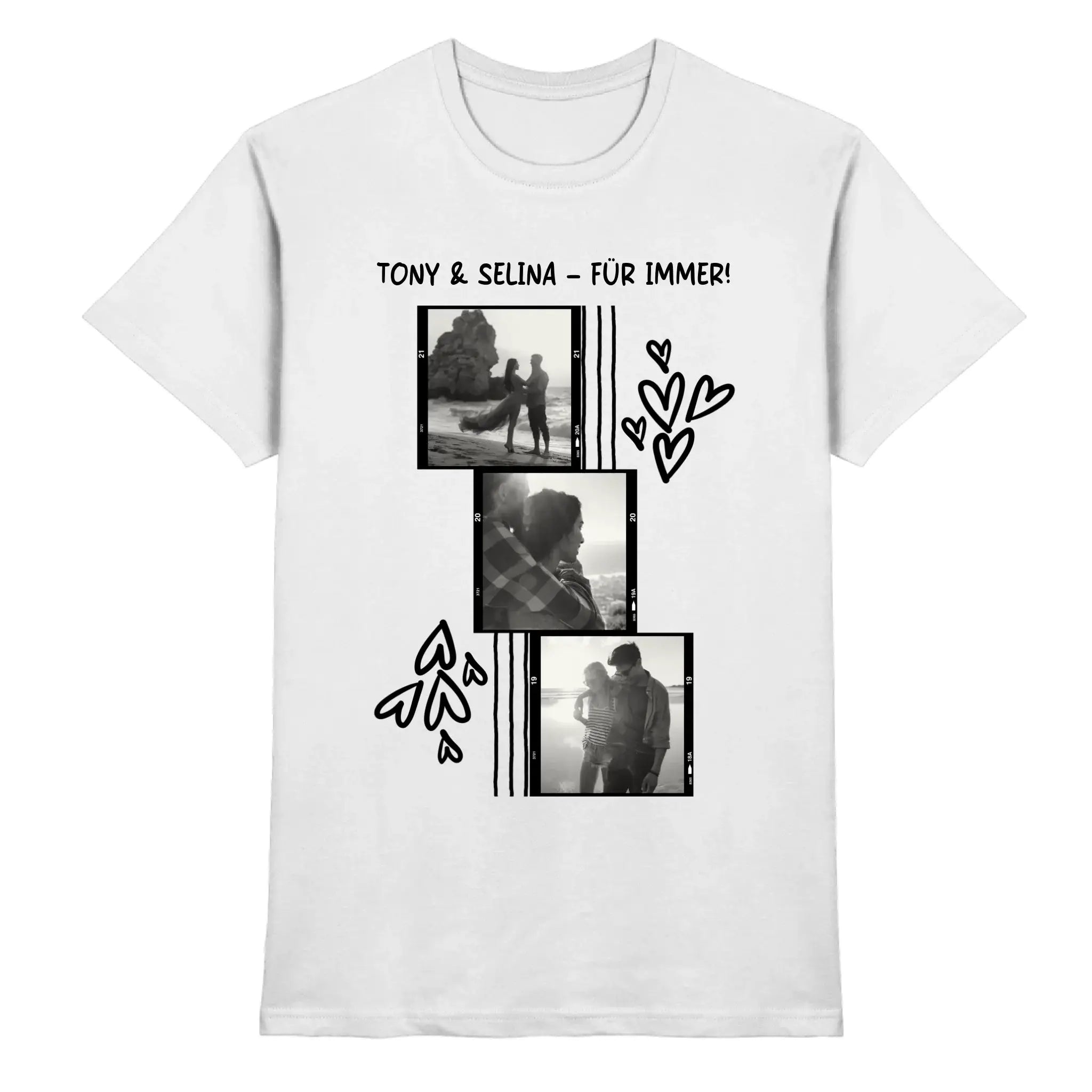 Spotify • mehrere Artikel • ’Statement-Collection’ • Wunschtext • Mein Fotomotiv - Premium Herren T-Shirt / White / XS