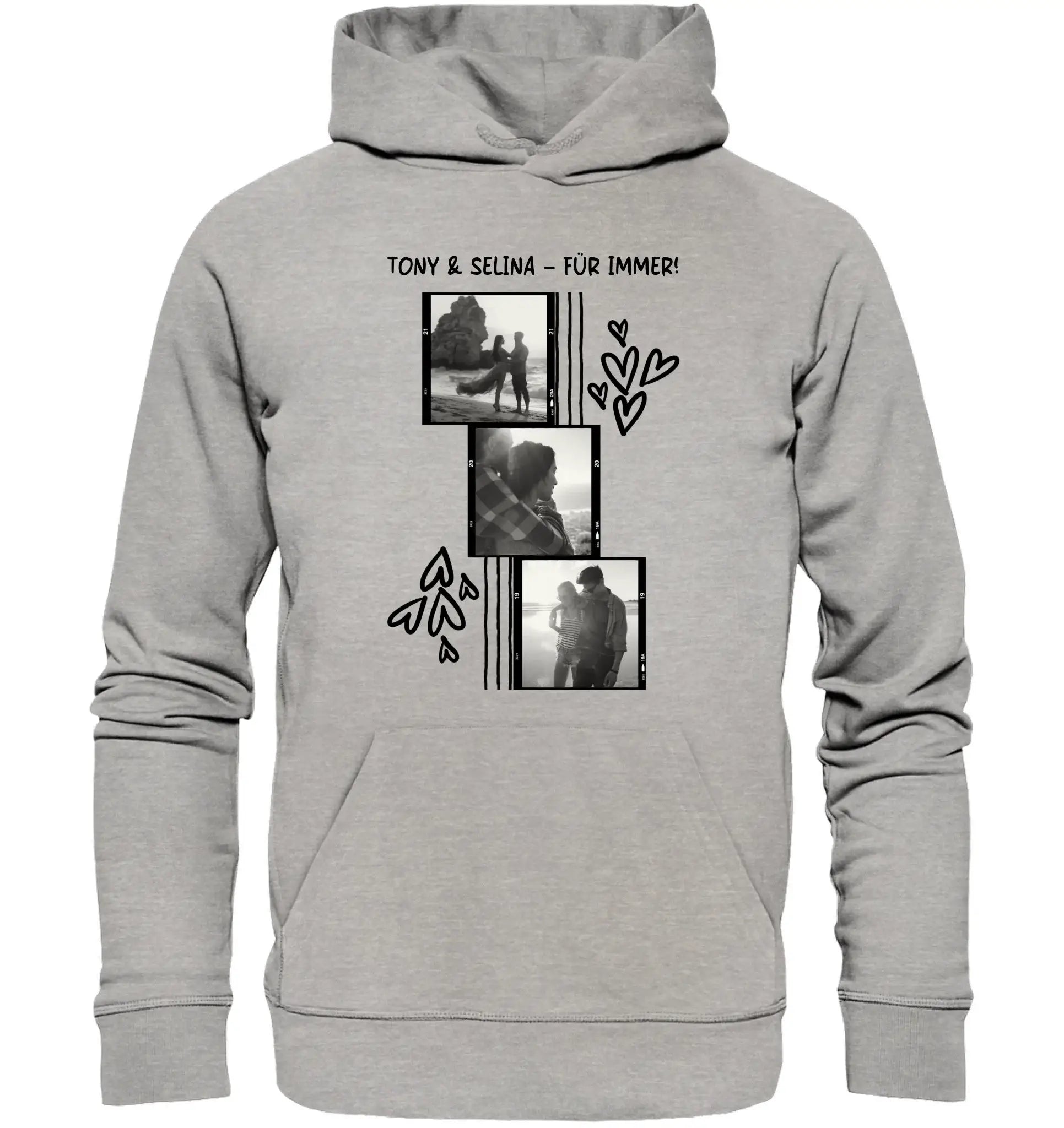 Spotify • mehrere Artikel • ’Statement-Collection’ • Wunschtext • Mein Fotomotiv - Unisex Hoodie • Bio Premium Plus