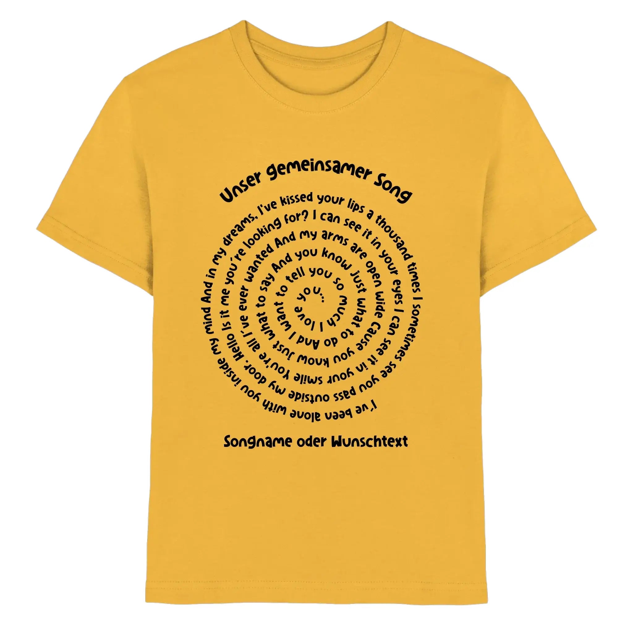 Spotify-Motiv 1 • mehrere Artikel • ’Statement-Collection’ • Wunschtext • Mein Motiv • Spiraltext - Premium Kinder