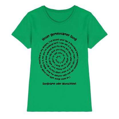 Spotify-Motiv 1 • mehrere Artikel • ’Statement-Collection’ • Wunschtext • Mein Motiv • Spiraltext - Premium Damen