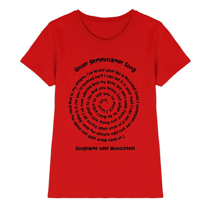 Spotify-Motiv 1 • mehrere Artikel • ’Statement-Collection’ • Wunschtext • Mein Motiv • Spiraltext - Premium Damen