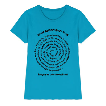 Spotify-Motiv 1 • mehrere Artikel • ’Statement-Collection’ • Wunschtext • Mein Motiv • Spiraltext - Premium Damen