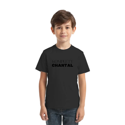 Schwarzes kurzarmshirt mit bold print rompiette chantal aus der sprüche mit namen 6 statement collection