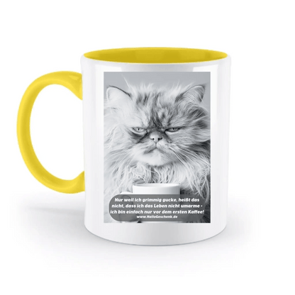 Sprüche von HalloGeschenk.de • zweifarbige Tasse spülmaschinenfest