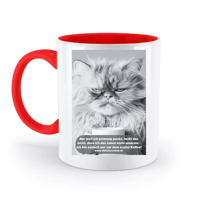 Sprüche von HalloGeschenk.de • zweifarbige Tasse spülmaschinenfest
