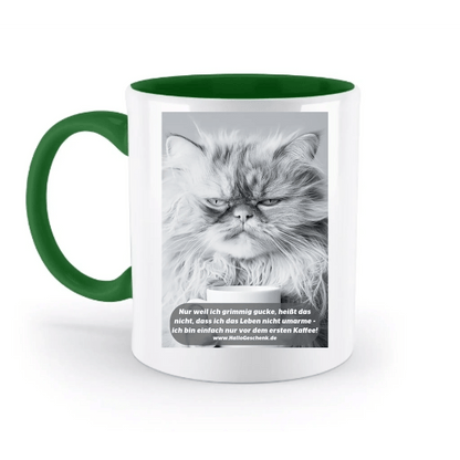 Sprüche von HalloGeschenk.de • zweifarbige Tasse spülmaschinenfest