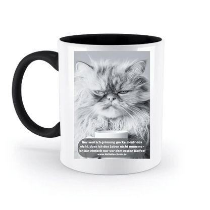Sprüche von HalloGeschenk.de • zweifarbige Tasse spülmaschinenfest