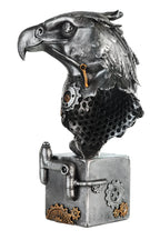 Steampunk figur adler vogel des lichts mit silberbronze akzenten und kunstharzdetails 27x13x19 cm von gilde