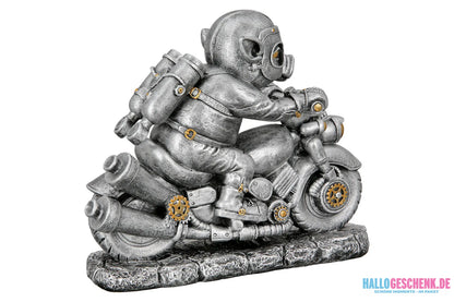 Steampunk: Figur Schwein „Motor-Pig“ • Kunstharz • 21×23×7 cm • Gilde - Steampunk
