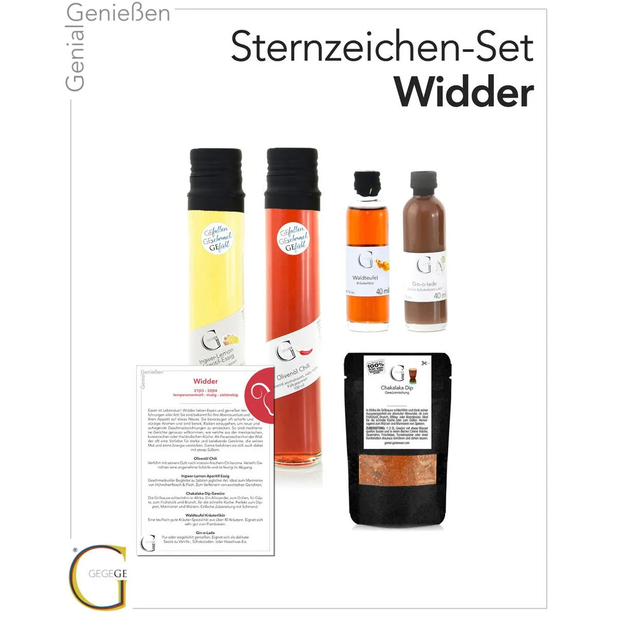 Sternzeichen - Set • Widder • Geschenkbox von HalloGeschenk.de