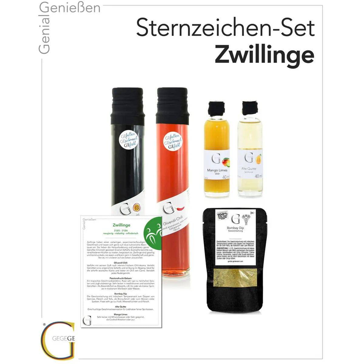 Sternzeichen-Set • Zwillinge • Geschenkbox