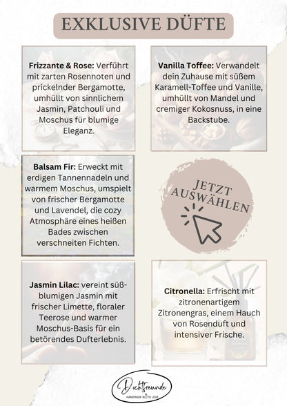 Sternzeichen Waage Duftkerze - Handgemachte Sojawachs-Kerze - Personalisiertes Astrologie-Geschenk - Duftkerze