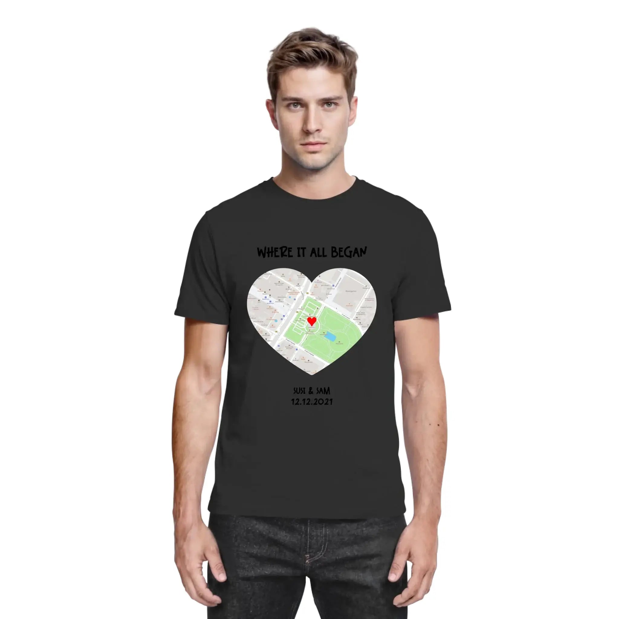 Straßenkarte Herz • mehrere Artikel • ’Statement-Collection’ • Wunschtext • Mein Motiv - personalisierbare Motive