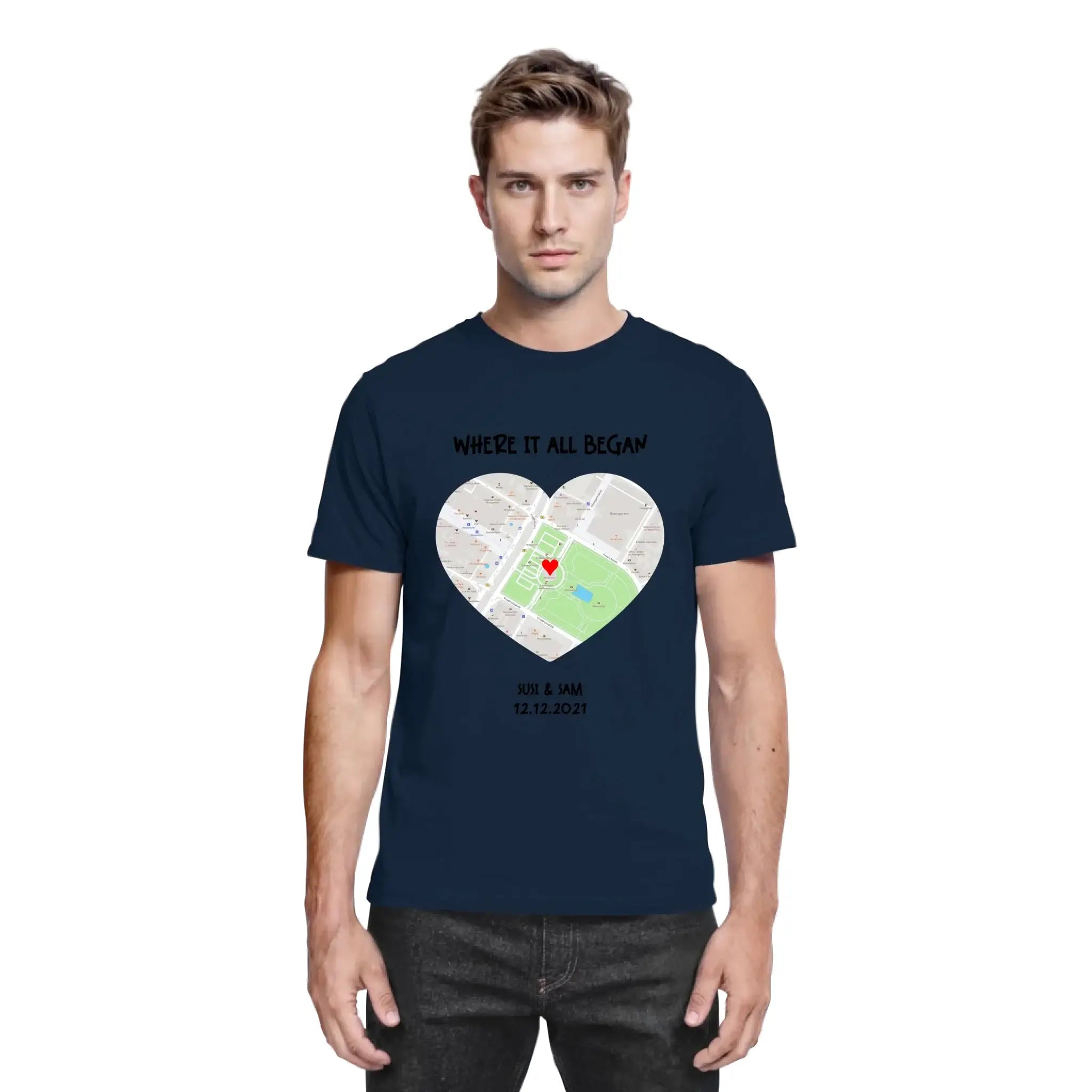 Straßenkarte Herz • mehrere Artikel • ’Statement-Collection’ • Wunschtext • Mein Motiv - personalisierbare Motive