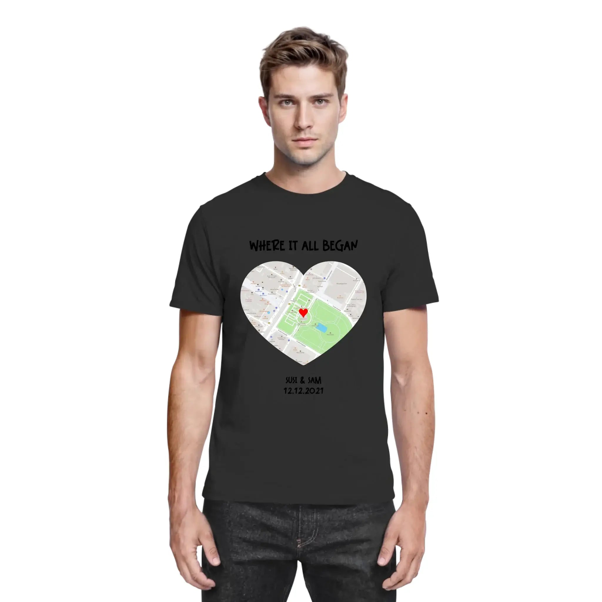 Straßenkarte Herz • mehrere Artikel • ’Statement-Collection’ • Wunschtext • Mein Motiv - personalisierbare Motive