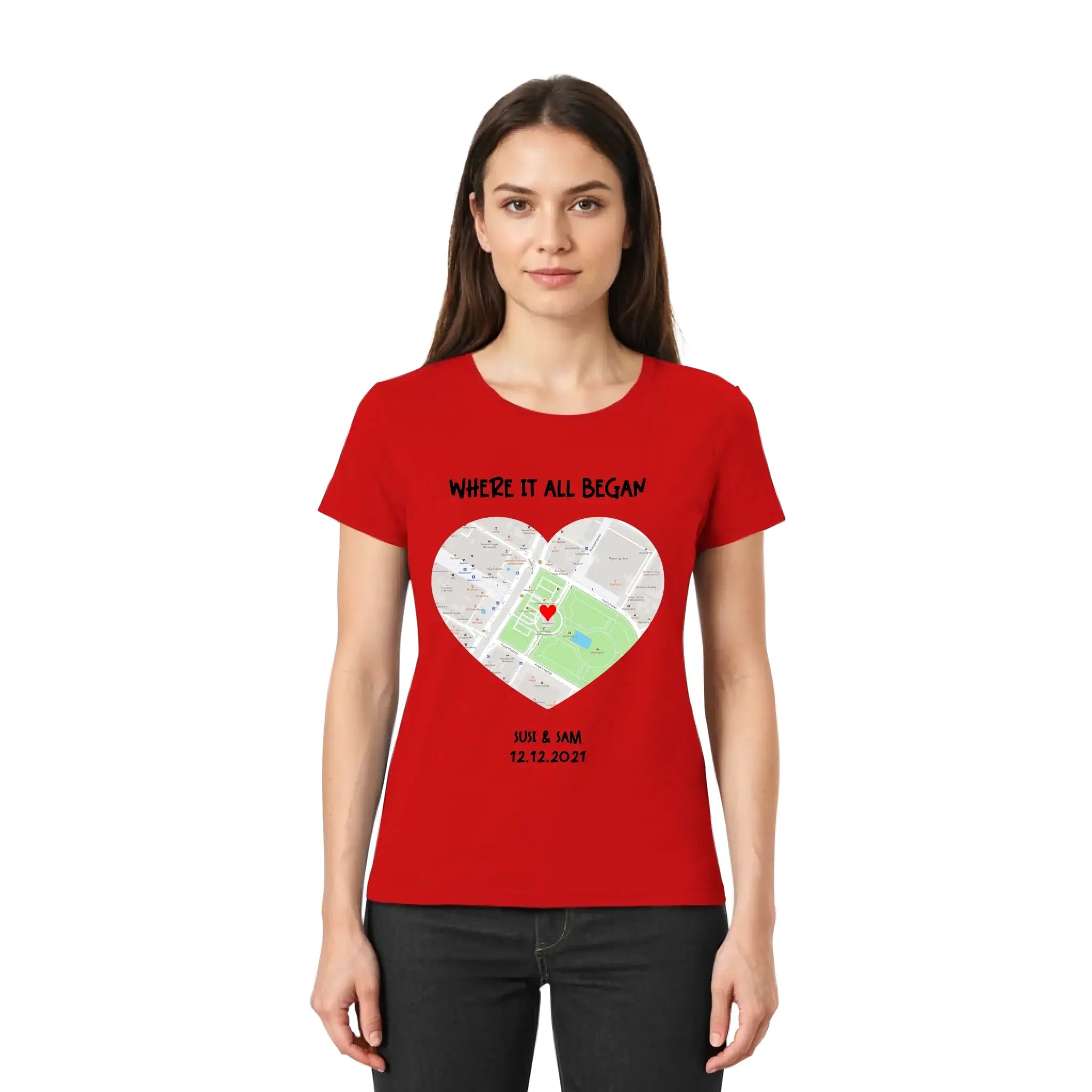 Straßenkarte Viereck • mehrere Artikel • ’Statement-Collection’ • Wunschtext • Mein Motiv - personalisierbare Motive