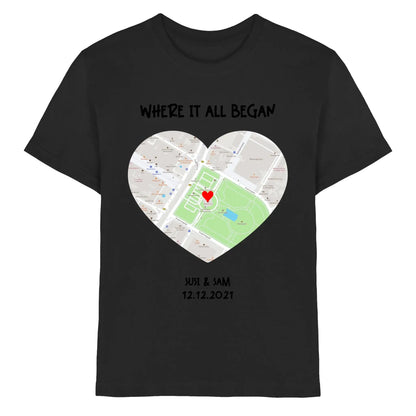 Straßenkarte Viereck • mehrere Artikel • ’Statement-Collection’ • Wunschtext • Mein Motiv - Premium Kinder T-Shirt